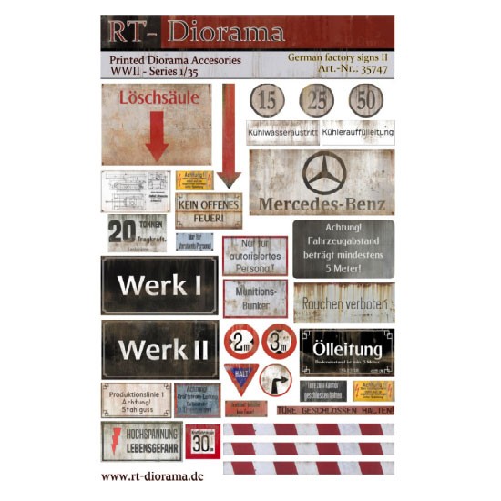 1/35 Printed Accessories: German Factory Signs No.2