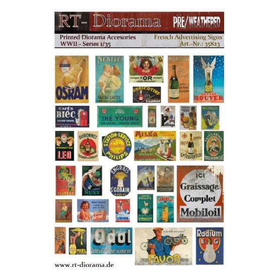 1/35 Printed Accessories: French Advertising Signs