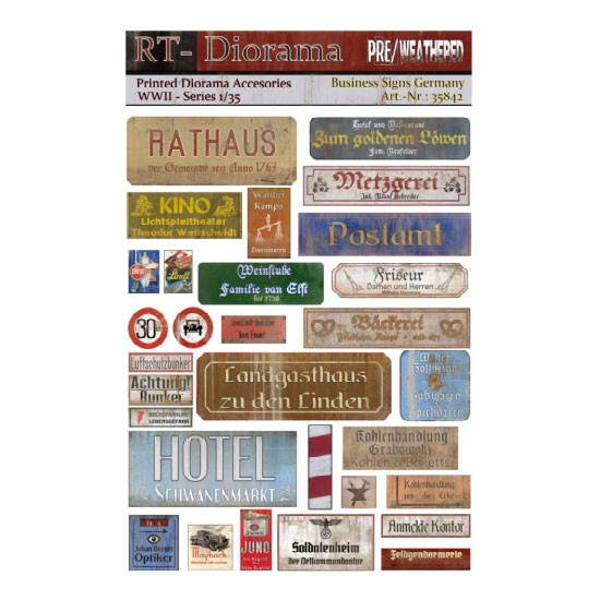 1/35 Printed Accessories: Business-Signs Germany