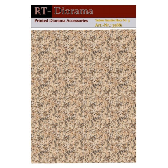 1/35 Printed Accessories: Yellow Granite Floor Nr.3