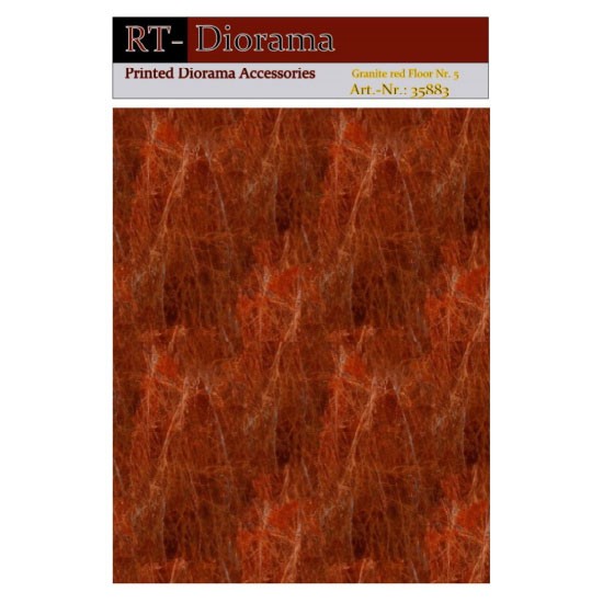 1/35 Printed Accessories: Granite Red Floor Nr.5