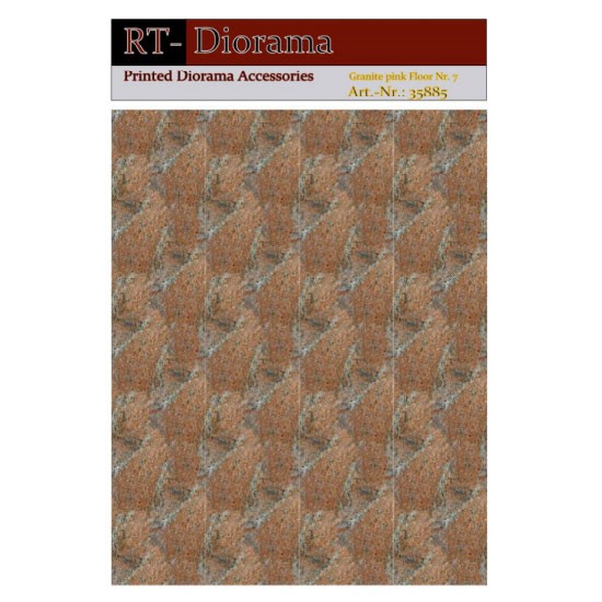 1/35 Printed Accessories: Granite Pink Floor Nr.7