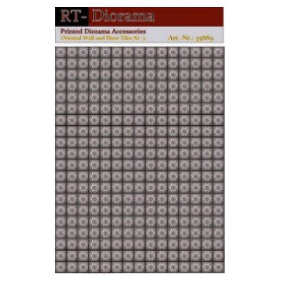 1/35 Printed Acc.: Oriental Wall and Floor Tiles No.3