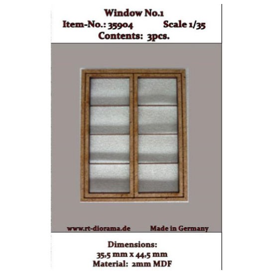 1/35 Lasercut: Window Vol.1 (3pcs)