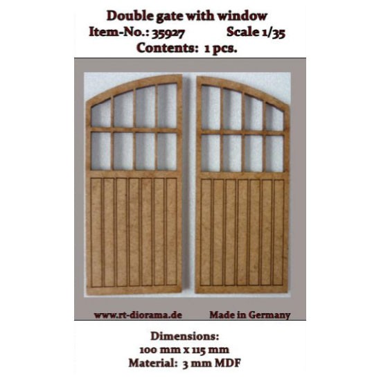 1/35 Lasercut: Double Gate with Windows