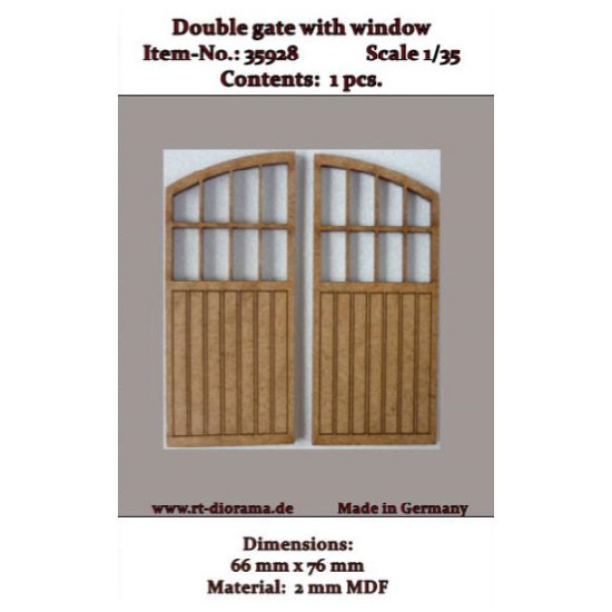 1/35 Lasercut: Double Gate with Windows