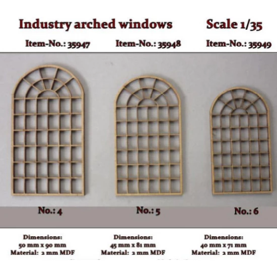 1/35 Industry Arched Windows No.4