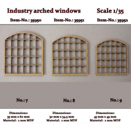 1/35 Industry Arched Windows No.7
