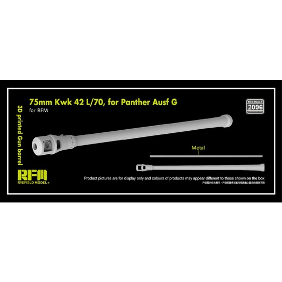 1/35 Panther Ausf G Gun Barrel 75mm Kwk 42 L/70 for Rye Field Model