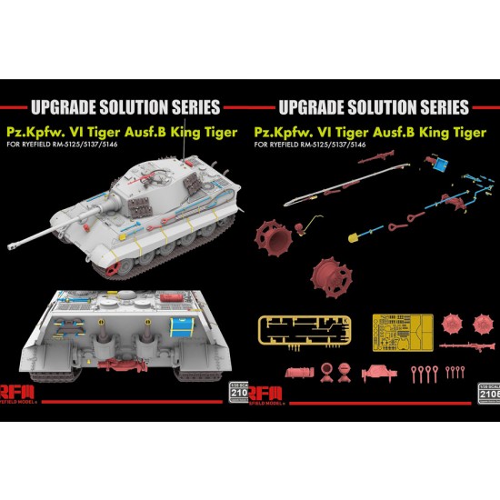 1/35 King Tiger Upgrade set for Rye Field RM-5125/5137/5146