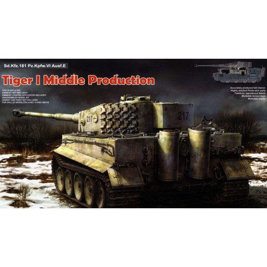 1/35 Pzkpfw.VI Tiger I Ausf.E Sd.Kfz.181 Middle Production
