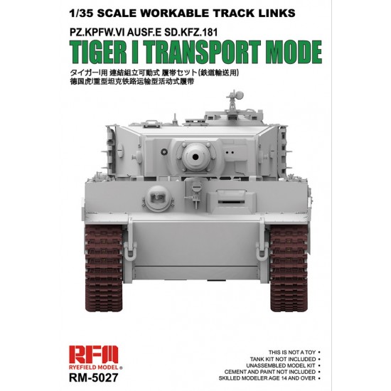 1/35 Workable Track Links for PzKPFW.VI Ausf.E SdKfz.181 Tiger I Transport Mode