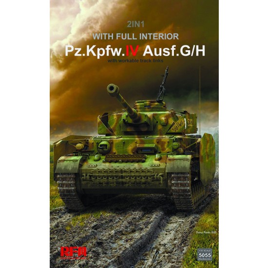 1/35 PzKpfw.IV Ausf.G/H w/Full Interior & Workable Track Links [2in1]