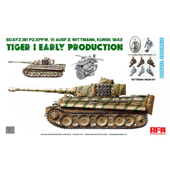 1/35 SdKfz.181 Tiger I Early Kursk 1943 with Wittmann [Standard Version]
