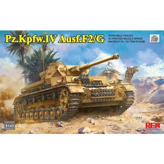 1/35 Pz.Kpfw.IV Ausf.F2/G with Workabel Tracks, Maybach HL 120 TRM Engine