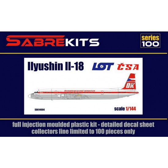 1/144 Ilyushin Il-18 Lot CSA Airlines