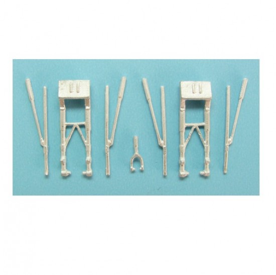 1/144 Avro Lancaster Landing Gear for Amodel kits (white metal)