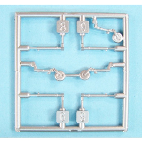 1/144 MiG-21 Landing Gear for Eduard kits (2 sets, white metal)