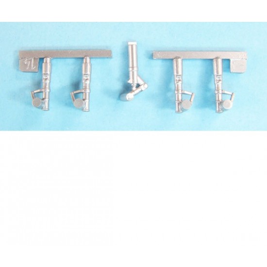 1/144 IL-76MD Landing gear for Zvezda kits (white metal)