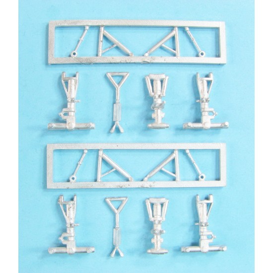 1/144 DC-8 Landing Gear (2 sets) for Minicraft kits (white metal)