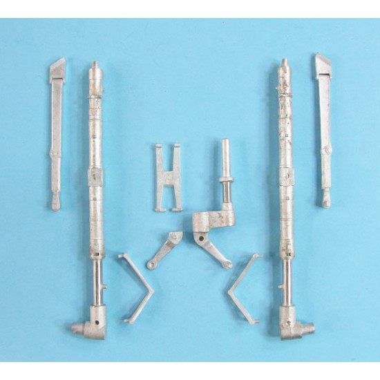 1/18 Focke-Wulf Fw 190A-5 Landing Gear for Hobby Boss kits (white metal)