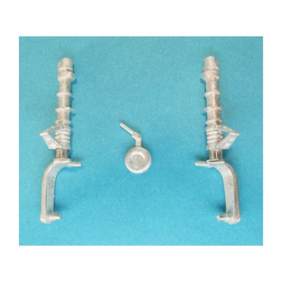 1/32 Nakajima Ki-84 (Oscar) Landing Gear for Hasegawa kits (white metal)