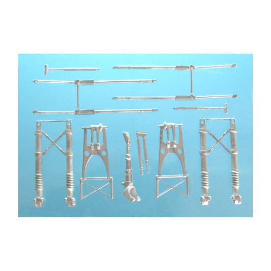 1/32 Heinkel He lll Landing Gear for Revell kits (white metal)