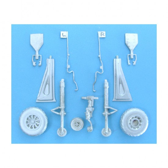 1/32 P-51 Mustang Landing Gear for Trumpeter kits (white metal)