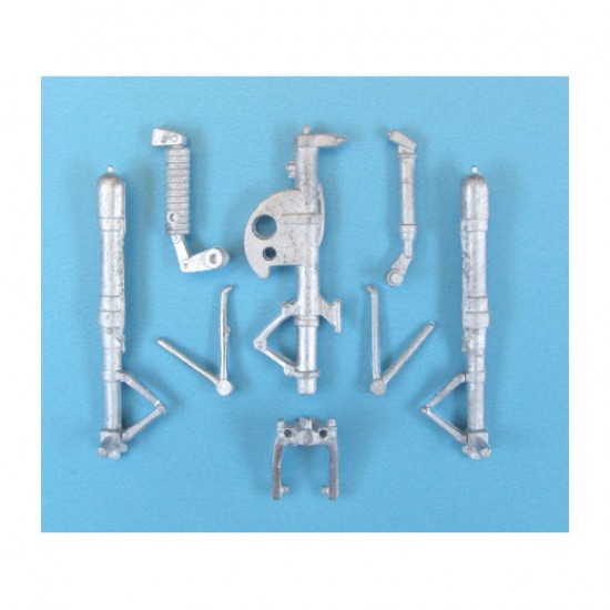 1/32 He 162A-2 Salamander Landing Gear for Revell/MPM kits (white metal)