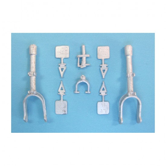 1/32 Ju 87 Stuka Landing Gear for Trumpeter kits (white metal)