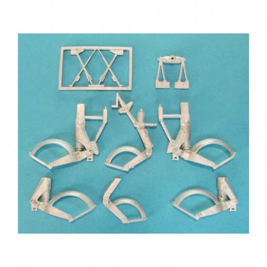 1/32 Gloster Meteor Landing Gear for HK Models (white metal)