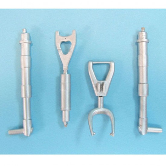 1/32 Arado Ar 234B Landing Gear for Flymodel kits (white metal)
