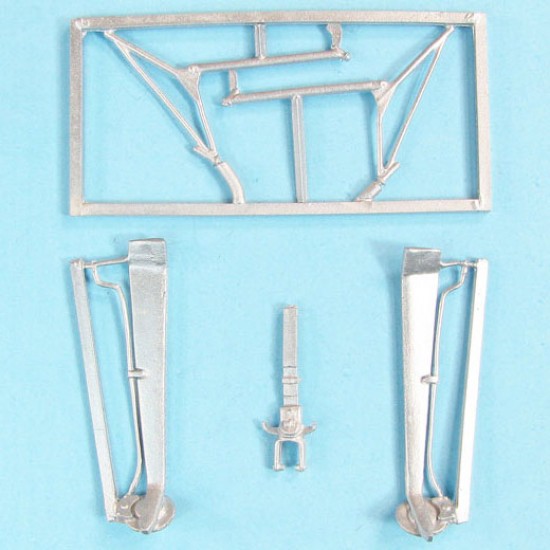 1/32 L-19/0-1 Bird Dog Landing Gear & Engine Supports for Roden kits (white metal)