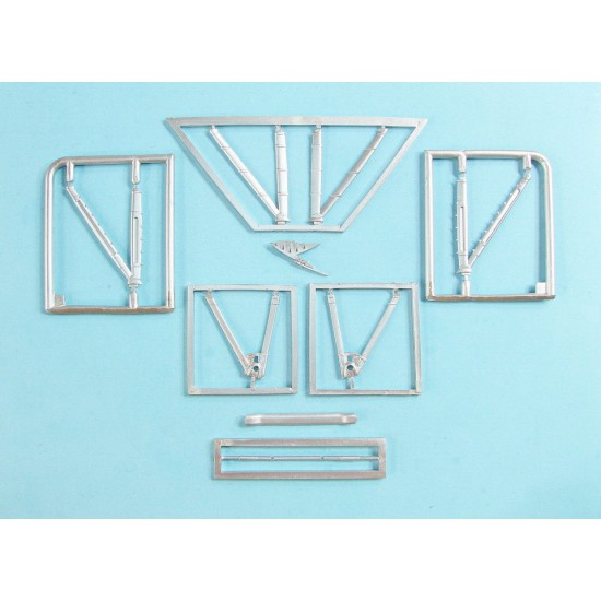1/32 Nieuport XXI Landing Gear & V-Main Struts for Copper State Models