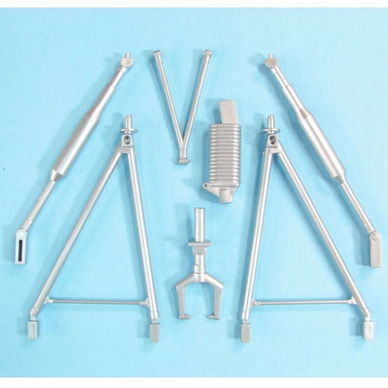 1/35 Horsa Glider Landing Gear for Bronco kits (white metal)