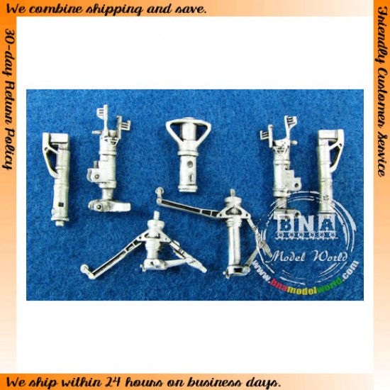 1/48 F-14 Tomcat Landing Gear (White Metal) for Hasegawa kit