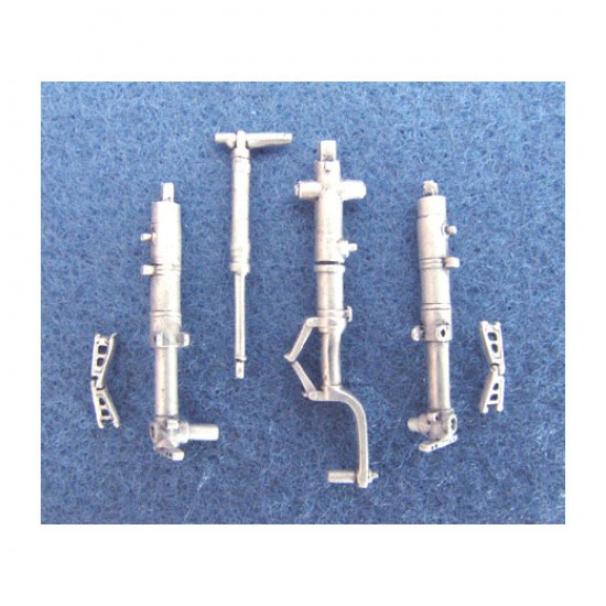 1/48 Me 262 A-la/U4 Landing Gear for Hobby Boss kits (white metal)