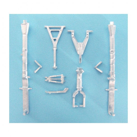 1/48 F-105 Landing Gear for Hobby Boss kits (white metal)