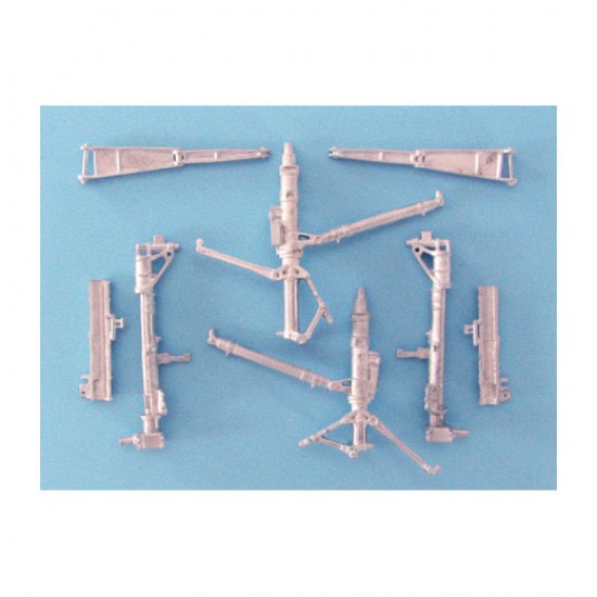 1/48 F-14 Tomcat Landing Gear for Hobby Boss kits (white metal)
