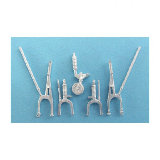 1/48 Beechcraft Staggerwing Landing Gear for Roden kits (white metal)