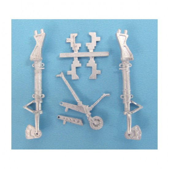 1/48 F8F Bearcat Landing Gear & Wing Hinges for Hobby Boss kits (white metal)