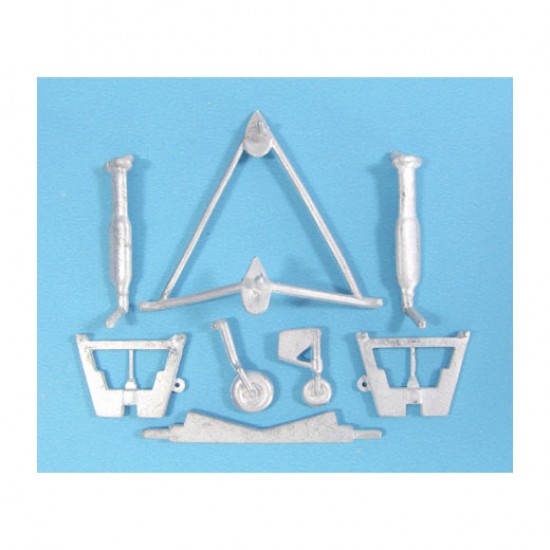 1/48 OS2U Kingfisher Landing & Beaching Gear for Monogram kits (white metal)