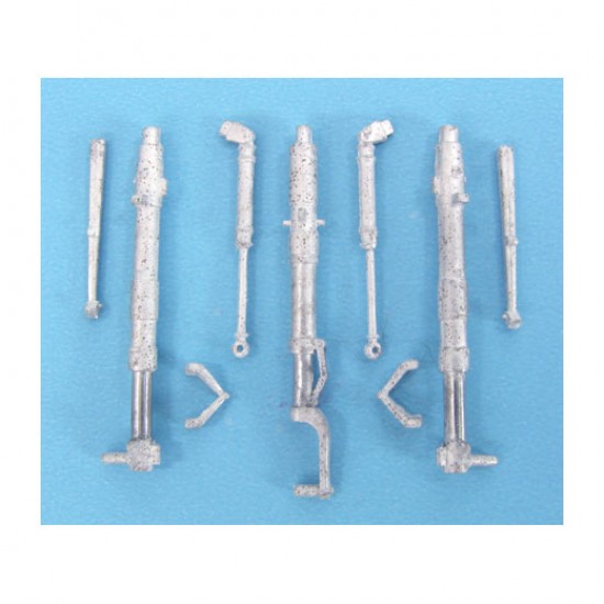 1/48 Messerschmitt Me 509 Landing Gear for Trumpeter kits (white metal)