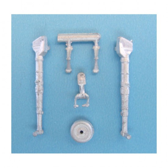 1/48 Bf 109 Landing Gear for Zvezda kits (white metal)