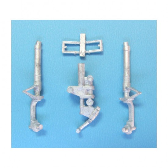 1/48 P-51 Mustang Landing Gear for Hasegawa kits (white metal)