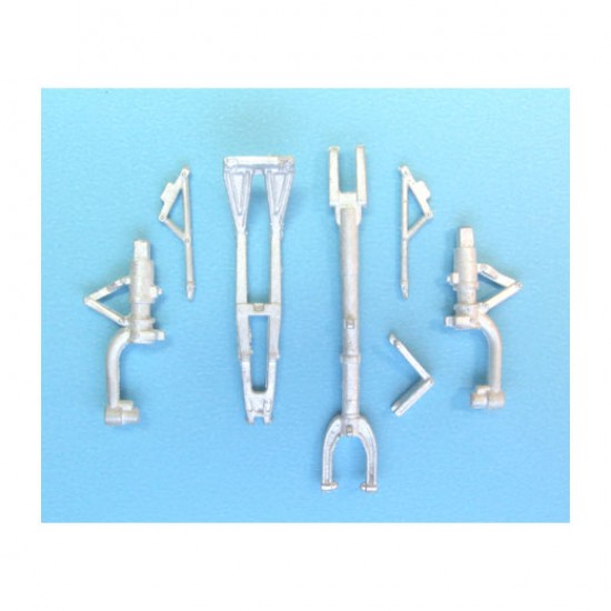 1/48 P-39/P-400 Landing Gear for Hasegawa kits (white metal)