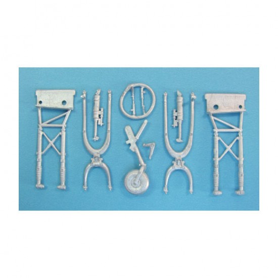 1/48 IL-2 Shturmovik Landing Gear for Tamiya kits (white metal)