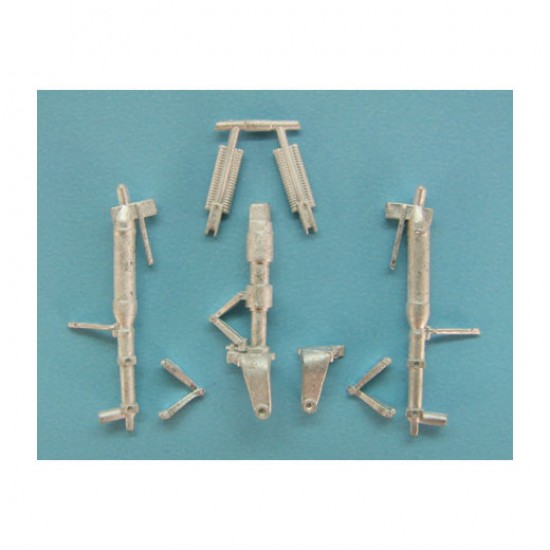 1/48 He 162 Salamander Landing Gear for Tamiya kits (white metal)