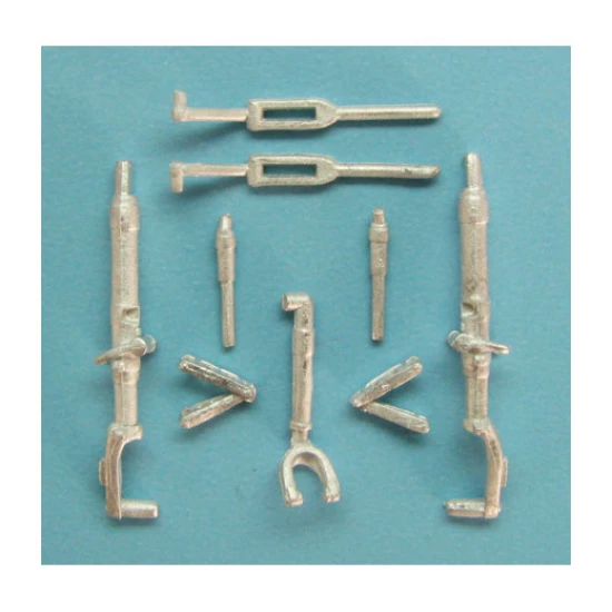 1/48 Spiteful & Seafang Landing Gear for Trumpeter kits (white metal)