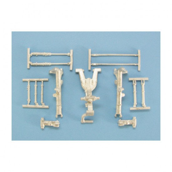1/48 Sepecat Jaguar Landing Gear for Kitty Hawk kits (white metal)
